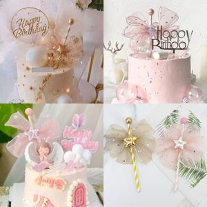 Décoration de gâteau d'anniversaire pour fille, avec nœud, petite princesse, <span class=keywords><strong>prince</strong></span>, ange - Product Image 3