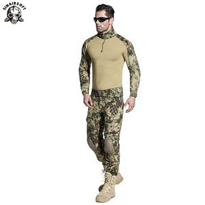 Traje Táctico de Combate BDU Camuflaje para Caza, para Hombre, con Rodilleras y Coderas, Pantalones de Paintball, Uniforme de Seguridad - Product Image 4