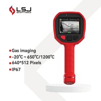 Caméra thermique portable pour la détection de fuites de gaz SF6, 640x512, haute sensibilité 30mK, détecteur OGI pour réseau électrique TIG10