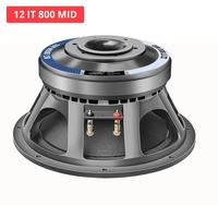 Sweton 12 IT 800 MID Altavoz de 12 Pulgadas y 1600W con Transductor Ecológico de 3 Vías, Sistema Line Array, Sonido Equilibrado para Exteriores