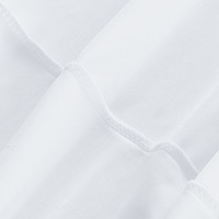 Nappe Ronde Économique Multicolore en Spandex 4/5/6 pieds, Très Élastique, Blanche, pour Maison, Mariage, Banquet