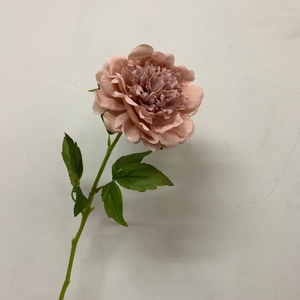 Flor de Peonía Artificial de Tacto Real, Color Rosa Polvoriento Vintage, LE-412, Tallo Único, Flor de Seda para Ramos de Boda, Arreglos Florales de Interior - Product Image 2
