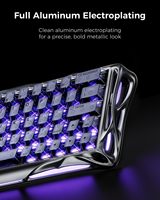Clavier GravaStar Mercury V60 Pro à déclenchement rapide 0,005 mm à effet Hall, cadre en alliage squelette Cyberpunk, personnalisé pour PC Gaming