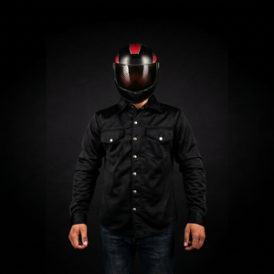 Camisa de malla negra para motocicleta, transpirable, con protección de Kevlar, chaqueta de motociclismo para hombres y mujeres - Product Image 1