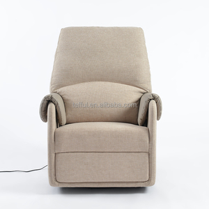 Sillón Mecedora Giratorio Tapizado Moderno con Respaldo Alto para Guardería - Product Image 2