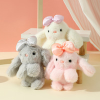 Porte-clés Lapin en Peluche Mignon et Doux - Charme Adorable pour Clés de Voiture, Sacs à Dos et Cadeaux d'Anniversaire/Fêtes pour Filles et Adolescentes