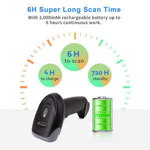 <span class=keywords><strong>Lecteur</strong></span> de codes-barres portable sans fil 1d 2d <span class=keywords><strong>lecteur</strong></span> de codes-barres portable pour <span class=keywords><strong>librairie</strong></span> de supermarché prix de gros bon marché - Product Image 4