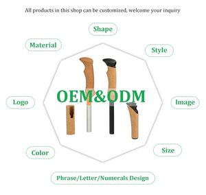 2022 новая трость с логотипом на заказ, противоскользящая легкая пробковая ручка для наружного трекинга - Product Image 5