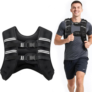 <span class=keywords><strong>Chaleco</strong></span> con Peso Jstar de 5 kg, 8 kg y 10 kg con Franja Reflectante para Entrenamiento Muscular, Fitness y Pérdida de Peso - Product Image 1