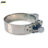 Collier de serrage professionnel premium en acier inoxydable 304, réglable de 74 à 79 mm/pouces, universel pour échappement, intercooler et tuyauterie automobile