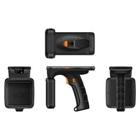 LF/UHF/HF Android 12 PDA UHF RFID Reader Escáner de código de barras Escáner RFID inalámbrico de mano Producto en stock