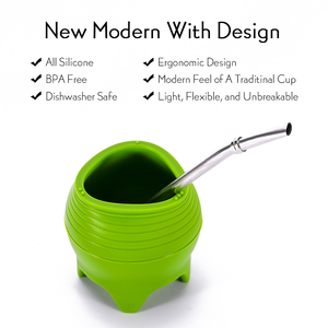 <span class=keywords><strong>Mate</strong></span> de Silicona para <span class=keywords><strong>Yerba</strong></span> <span class=keywords><strong>Mate</strong></span> con Bombilla - Product Image 2