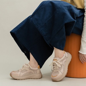 Sandalias de Mujer 2026, Estilo Nuevo, Suela Gruesa, Transpirables, de Malla, Multicolor, con Rayas, Ligeras, Cómodas, Versátiles, de Piel Vacuna - Product Image 3