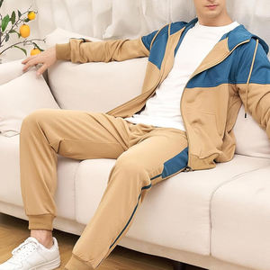 Ensemble de survêtement deux pièces en molleton 100 % coton respirant de haute qualité pour homme avec logo personnalisé – Collection Hiver - Product Image 2