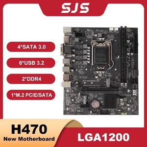 Nouvelle carte mère H470 prend en charge <span class=keywords><strong>Intel</strong></span> <span class=keywords><strong>LGA</strong></span> <span class=keywords><strong>1200</strong></span> 10/11 Core Pentium <span class=keywords><strong>Celeron</strong></span> Dual DDR4 2933MHz 64GB SATA Double pour ordinateur de bureau - Product Image 2