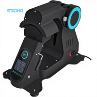 Presse à chaud automatique haute efficacité 220V pour casquettes, machine électrique à double plateau pour casquettes, transfert sans couture à 360° pour badges et patchs