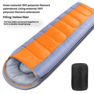 <span class=keywords><strong>Saco</strong></span> de <span class=keywords><strong>Dormir</strong></span> de Poliéster Resistente a la Suciedad para Acampar al Aire Libre en Invierno, para Adultos, con una Longitud de 190+30 cm, para Viajes y Senderismo - Product Image 5