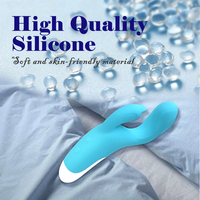 Duale Motoren 10 Modi Starke Vibration Medizinisches Silikon IPX7 Wasserdicht G-Punkt Klitoris-Stimulation Finger-Klopf-Vibrator