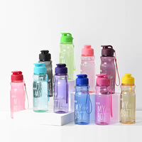 Bouteilles d'eau au prix d'usine, 500 ml, en plastique transparent, bouteille d'eau de sport