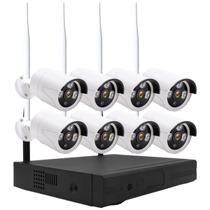 8pcs 3MP <span class=keywords><strong>IP</strong></span> Bullet <span class=keywords><strong>Camera</strong></span> + 10ch NVR hoàn chỉnh Kit H.265 Dễ dàng cài đặt không dây cho doanh nghiệp & Home - Product Image 1