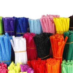 เชือกทำความสะอาดท่อเชนิลล์ 10 สี คละสี ขนาด 6 มม.*30 ซม. ทำด้วยมือจากโพลีเอสเตอร์+เหล็ก ผสมสี สำหรับงานประดิษฐ์ DIY - Product Image 4