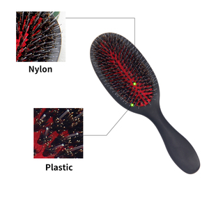 Cepillo Desenredante de Lujo para Salón con Cerdas de Jabalí ABS para Cabello Húmedo y Rizado, Extensiones y Pelucas, con Logotipo Personalizado y Cerdas de Nylon - Product Image 4