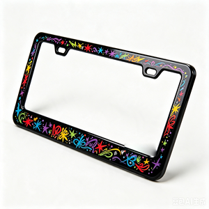 Marco de Matrícula de Plástico Personalizado al por Mayor de Alta Calidad para Motocicleta y Automóvil, Tamaño Estadounidense - Product Image 1