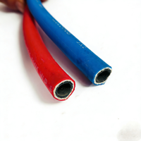 Tuyau flexible en PVC à double ligne pour usage industriel, tressé en polyester haute résistance, pour oxygène, acétylène et irrigation