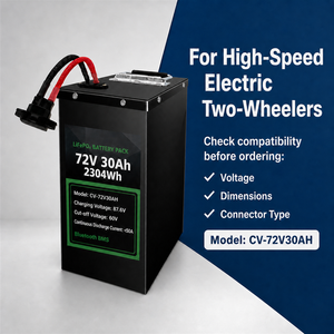 OEM Corevein Connect <b>72V</b> 30Ah LiFePO4 Semi-solid State <b>Battery</b> Pack with Bluetooth BMS 4000 Cycles for Electric Two/Wheeler - Product Image 6
