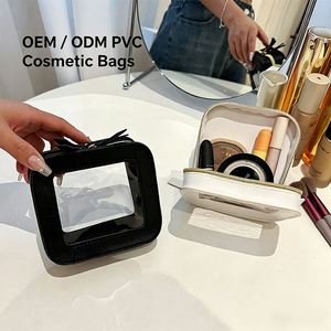 Customizable Stylish and Simple <b>Transparent</b> PVC Small Cosmetic Storage <b>Bag</b> - Product Image 1