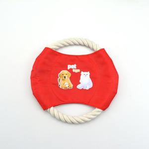 Giocattolo per Cani a Forma di Disco Volante in Cotone Leggero, Logo Personalizzabile, Ecologico, per Addestramento all'Aperto, Stile Sportivo - Product Image 5