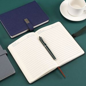 Wholesale Promotional A5 Leather Hardcover Notebook Journal for Gift Custom Diary Notebook Gift Set With <b>Pen</b> and <b>Refill</b> for Sale - Product Image 6