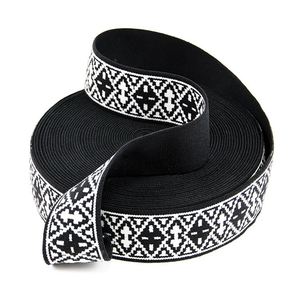 Fabricant de Bandes Élastiques Personnalisées en Nylon Jacquard, Bande Élastique Ethnique de 38 mm, Bande Élastique pour Sous-vêtements, Machine de Fixation de Ceintures Élastiques - Product Image 3