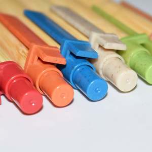 Stylo Bille Écologique Prix Usine Personnalisable Logo Largeur d'écriture 1,0 mm Encre Bleue/Noire Promotionnel 140x10mm Style Nouveauté Marque - Product Image 5