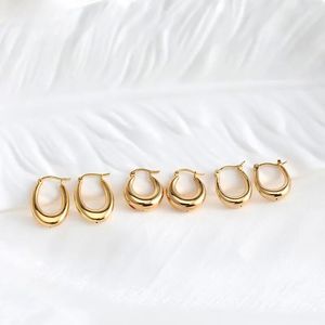 Pendientes Xinfly Personalizados de Oro Amarillo de 18K con Forma de Gota de Agua, Joyería Simple AU750 para la Parte Delantera de la Oreja - Product Image 5