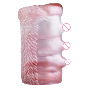 Yosy 2合1人工阴道肛门自慰器牛口袋阴部硅胶软紧阴部男性自慰器 - Product Image 3