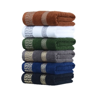 Serviettes de <span class=keywords><strong>bain</strong></span> en coton pur de couleur unie, épaisses, douces et absorbantes, ensembles cadeaux pour adultes, nouvelle arrivée transfrontalière pour hommes - Product Image 2