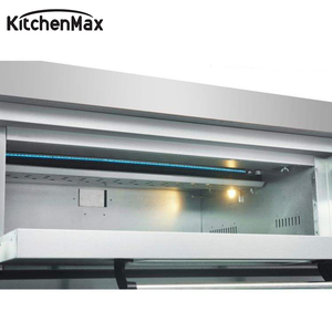เตาอบขนมปังแก๊สอุตสาหกรรมเชิงพาณิชย์คุณภาพสูง KitchenMax พร้อมอุปกรณ์ครบชุด เตาอบแก๊สแบบเด็ค 1 ชั้น 2 ถาด สำหรับเชิงพาณิชย์ - Product Image 1