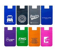 Stiker telepon seluler murah tempat kartu LOGO kustom dompet telepon stiker tempat kartu kredit