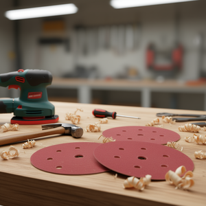 Disco de lija con velcro, grano 80, 6+1 agujeros para lijadora orbital - Product Image 3