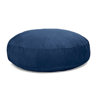 Offre Spéciale vente en gros de sac de haricots en mousse de velours, énorme housse de sac de haricots en vrac de forme ronde, Pouf de salon