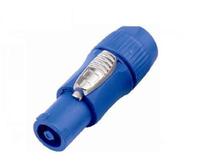 Connecteur d'alimentation XLR 3P 20A avec écran LED bleu et blanc, prise industrielle en cuivre pour éclairage de scène