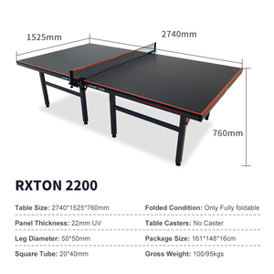Loki Rxton 2200 <span class=keywords><strong>Ping</strong></span>-<span class=keywords><strong>Pong</strong></span> épaissi 50mm diamètre <span class=keywords><strong>de</strong></span> jambe Table <span class=keywords><strong>de</strong></span> compétition et d'entraînement Table <span class=keywords><strong>de</strong></span> Tennis <span class=keywords><strong>de</strong></span> Table - Product Image 5