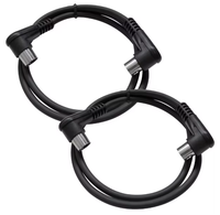 Wavelink Hochwertiges Mini-DIN-MIDI-Verbindungskabel 24-30AWG Rechtwinkliger Stecker 5-polig PVC-Ummantelung Verdrilltes Paar Geflochtene Abschirmung