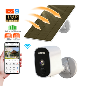 Cámara de Seguridad Inalámbrica con Batería Solar Tuya de 3MP, WiFi, IP66 Impermeable, Visión Nocturna en Color, Detección Humana por IA, Audio Bidireccional - Product Image 1