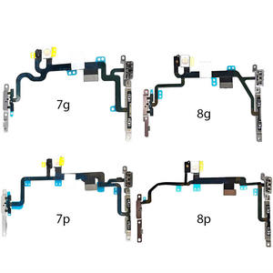 Para <span class=keywords><strong>iPhone</strong></span> <span class=keywords><strong>7</strong></span> 8 <span class=keywords><strong>plus</strong></span> Botón <span class=keywords><strong>de</strong></span> <span class=keywords><strong>encendido</strong></span> y apagado Conector <span class=keywords><strong>de</strong></span> interruptor <span class=keywords><strong>de</strong></span> volumen Cable flexible con reemplazo <span class=keywords><strong>de</strong></span> metal - Product Image 1