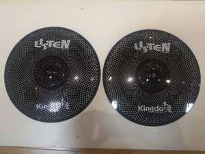 Juego de Platillos de Batería Profesional Kingdo 2026, Venta Directa de Fábrica, Precio Económico, 5 Piezas, Platillo de Percusión Negro de Bajo Volumen - Product Image 2