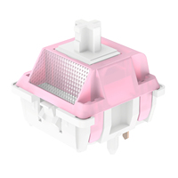 DUROCK Interrupteurs tactiles à lumière Lotus blanche Son confortable Long pôle 56g Interrupteurs tactiles MX Brown Interrupteurs de clavier de jeu
