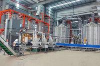 Venta caliente China Shandong Operado automático PLC Control Completo Biomasa Madera Paja Maíz Cob Husk Pellet Línea de producción en Ghana