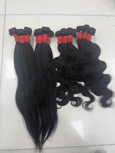 Promotion $6 Human Hair Brazilian Virgin Hair Bundles Straight 18 Inches <b>Body</b> <b>Wave</b> 100% Human Hair Weft Wholesale Factory - Product Image 2